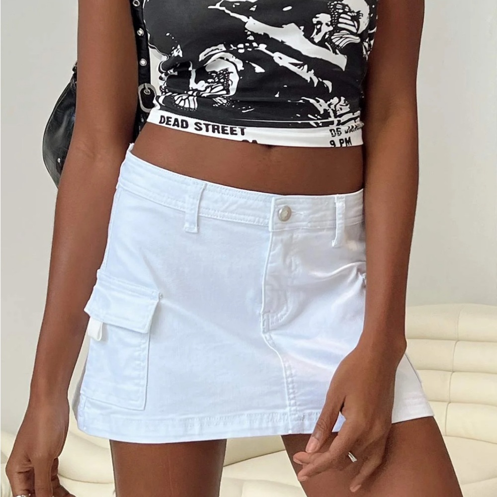 white skirt